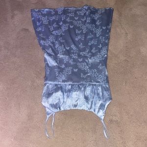 Pacsun light blue butterfly dress